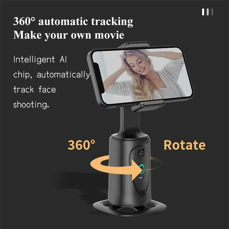 Q9 360 Graus de Rotação Inteligente AI Follow Gimbal Rastreamento Facial Suporte de Câmera de Telefone Fotografia