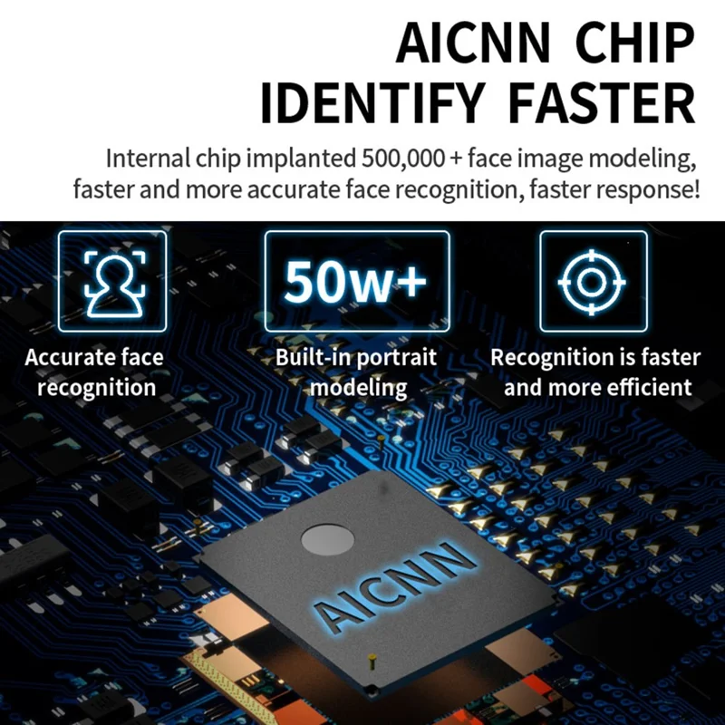 P7 AI Gesture Recognition Dual-Axis Tracking Gimbal Camera for Cell Phones, Tablets - White