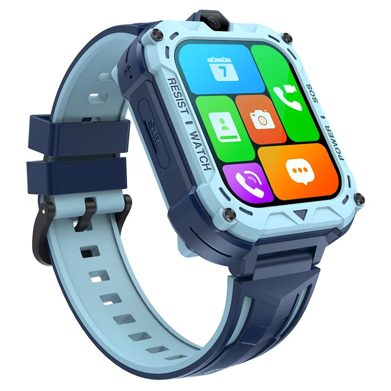 K39 4G 1.83-inch Screen Kids Smart Watch Video Calling SOS GPS Positioning Student Camera Watch - Blue