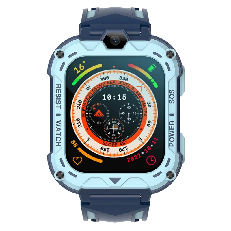 K39 4G 1.83-inch Screen Kids Smart Watch Video Calling SOS GPS Positioning Student Camera Watch - Blue