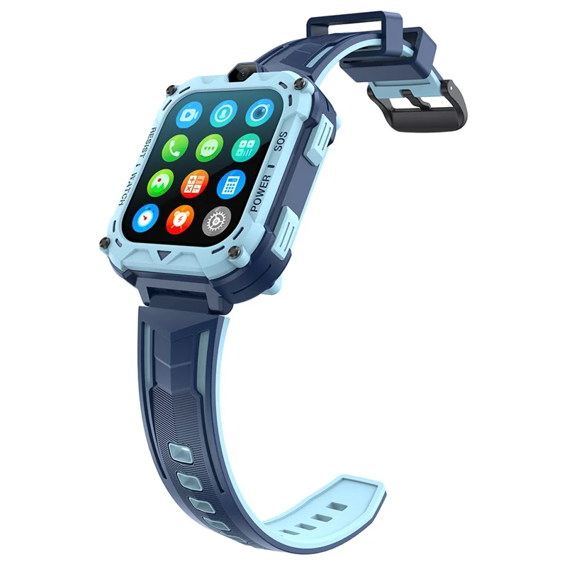 K39 4G 1.83-inch Screen Kids Smart Watch Video Calling SOS GPS Positioning Student Camera Watch - Blue