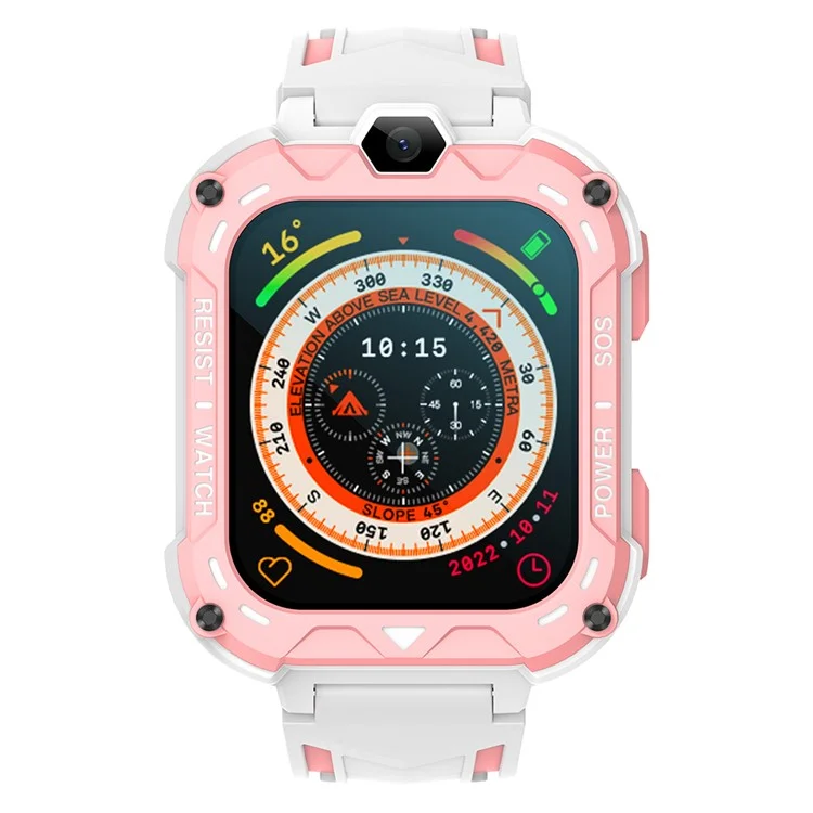 K39 4G 1.83-inch Screen Kids Smart Watch Video Calling SOS GPS Positioning Student Camera Watch - Pink