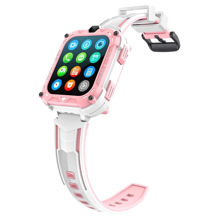 K39 4G 1.83-inch Screen Kids Smart Watch Video Calling SOS GPS Positioning Student Camera Watch - Pink