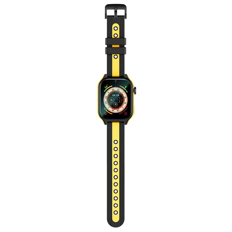 K36 4G 1.83-inch Screen Kids Smart Watch HD Camera Video MP3 Player Habit Tracking Pedometer - Black Yellow