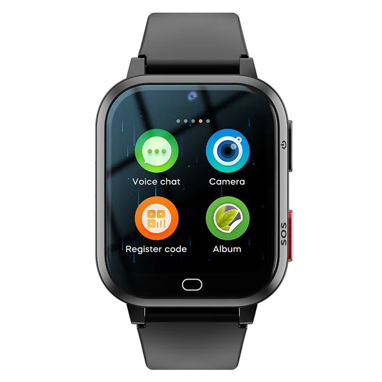 K18 HD Video Video Came Came Caple Position Positionneur 4G 1,69 Pouces Kids Smart Watch, Version à L'étranger - Noir