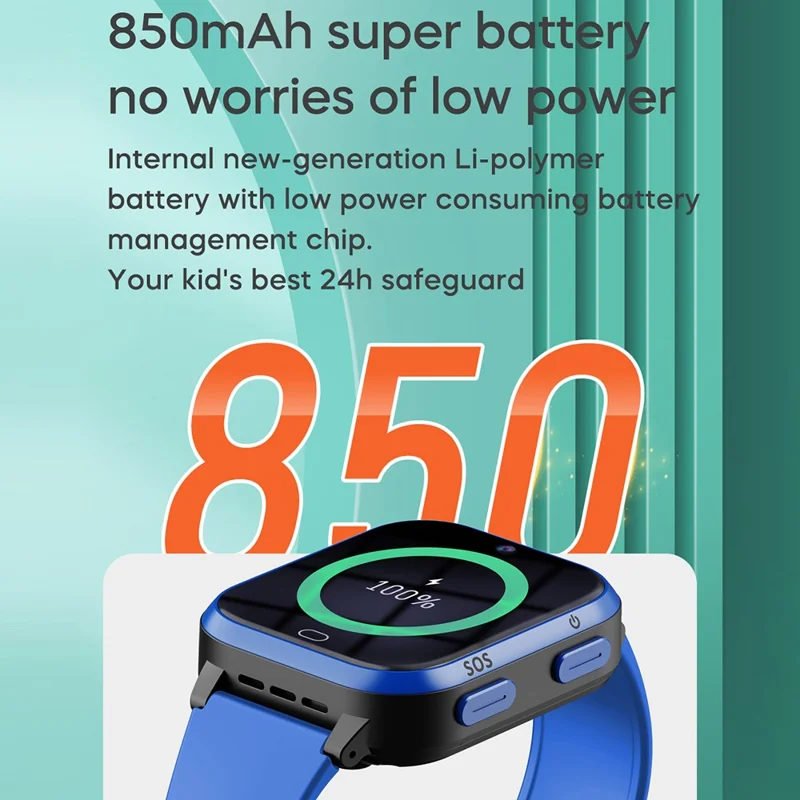 K18 HD Video Camera Voice Call Position Tracker 4G 1.69-inch Kids Smart Watch, Overseas Version - Pink