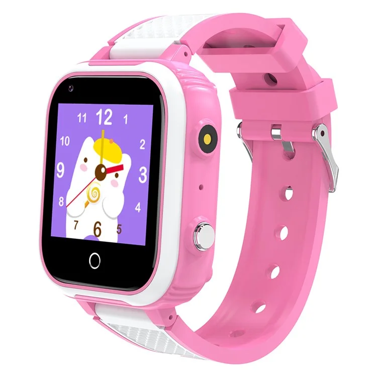 DH9S 1.4-inch Kids 4G Smart Watch Video Calling SOS GPS Positioning Camera Watch, European Version - Pink