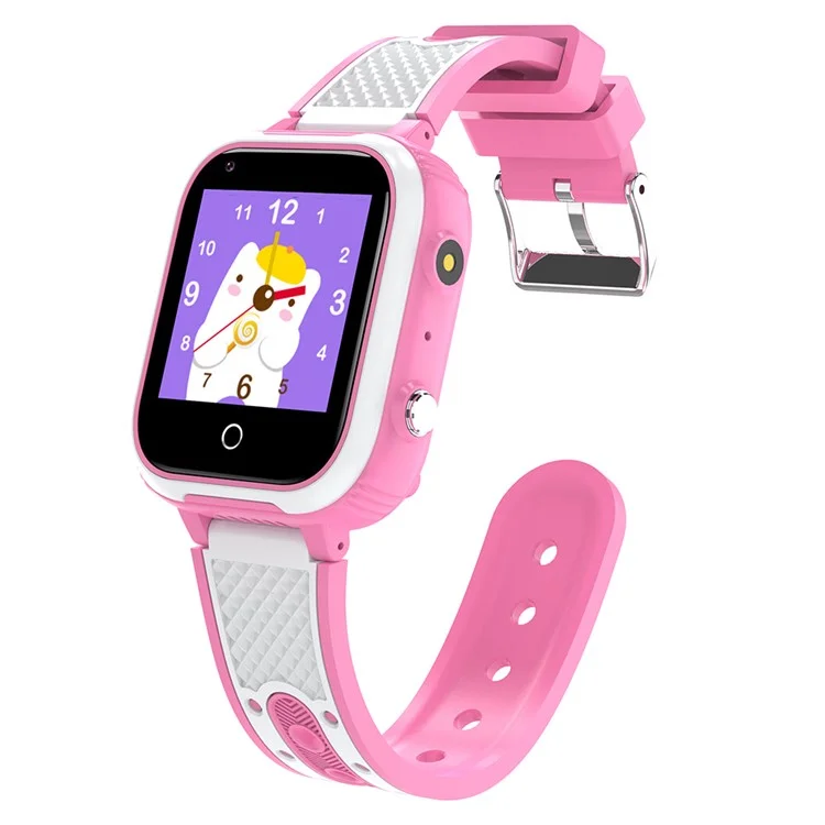 DH9S 1.4-inch Kids 4G Smart Watch Video Calling SOS GPS Positioning Camera Watch, European Version - Pink