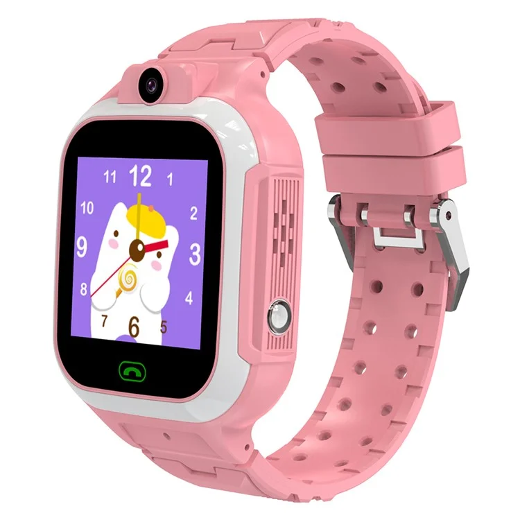 DH15 1.4-Inch Screen Voice Call Kids Smart Bracelet SOS 4G Phone Watch for Children - Pink