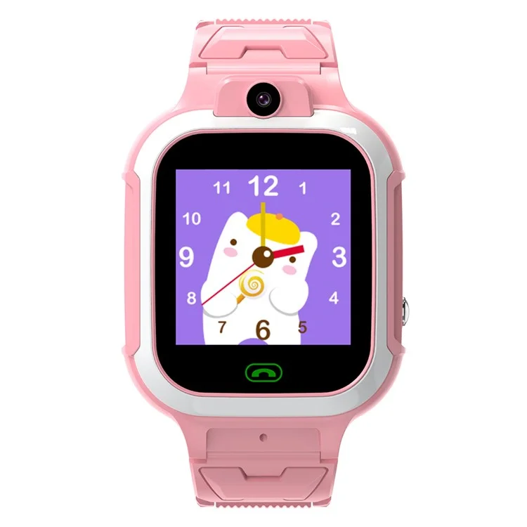 DH15 1.4-Inch Screen Voice Call Kids Smart Bracelet SOS 4G Phone Watch for Children - Pink