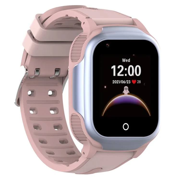 DH03 4G 1.44-inch Screen Kids Smart Watch 1+8G Safe GPS Tracker Watch with SOS Alerts - Pink