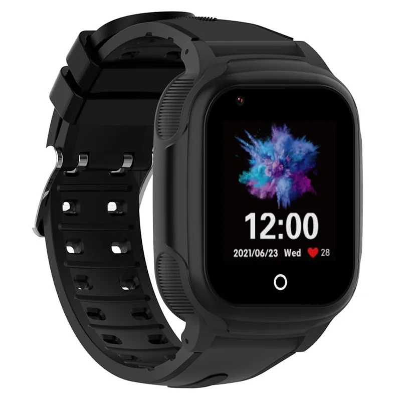 DH03 4G 1.44-inch Screen Kids Smart Watch 1+8G Safe GPS Tracker Watch with SOS Alerts - Black