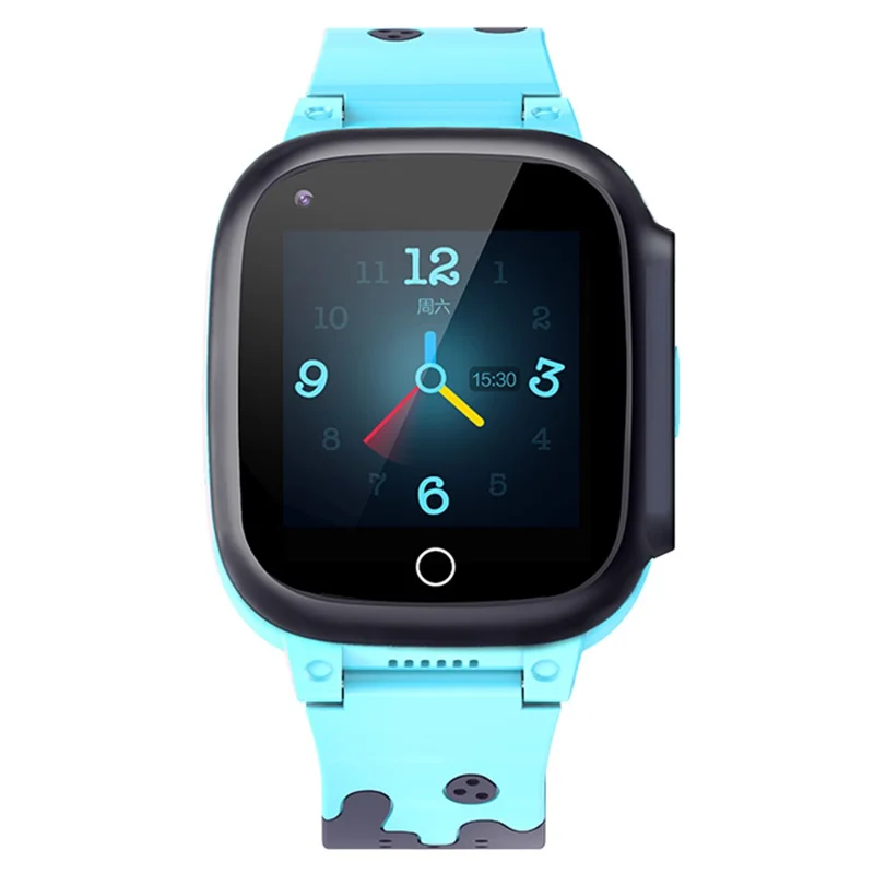 C1 1.3-inch Square Screen 4G Kids Smart Watch Support Video Call Position Tracker - Blue