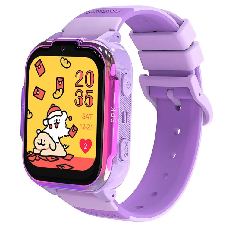 DH20 1.83-inch 4G Kids Smart Watch Camera Student 4G Video Call Smart Bracelet - Purple