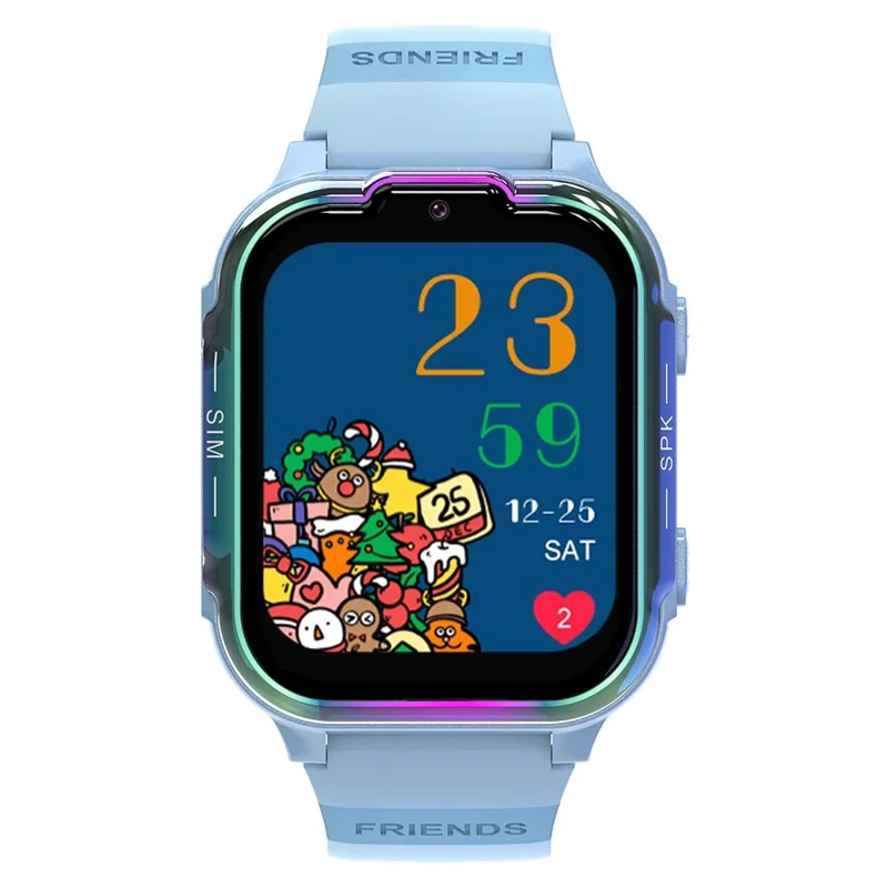 DH20 1.83-inch 4G Kids Smart Watch Camera Student 4G Video Call Smart Bracelet - Blue