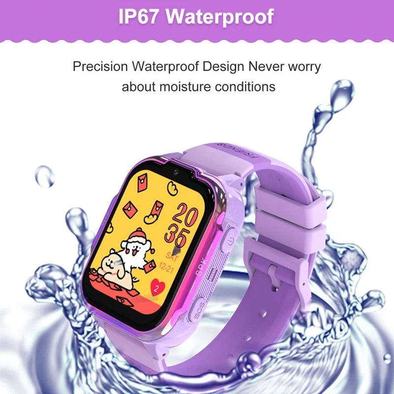 DH20 1.83-inch 4G Kids Smart Watch Camera Student 4G Video Call Smart Bracelet - Blue