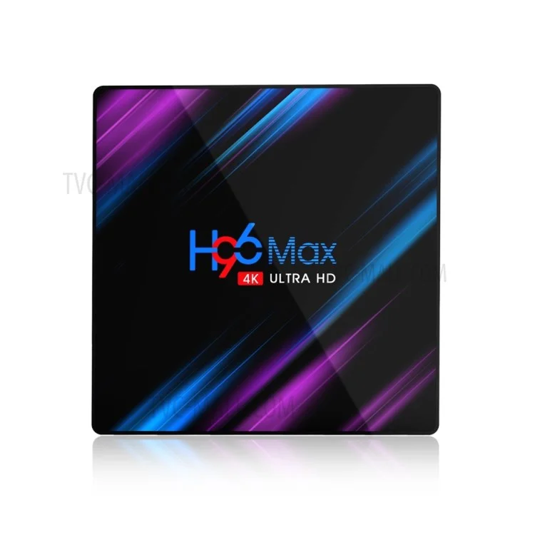 H96 MAX 4+64GB Android 9.0 RK3318 TV Box de TV Dual Band 2.4G/5G Wifi BT 4.0 Media Player Set Top Box - Enchufe de Ee. Uu.