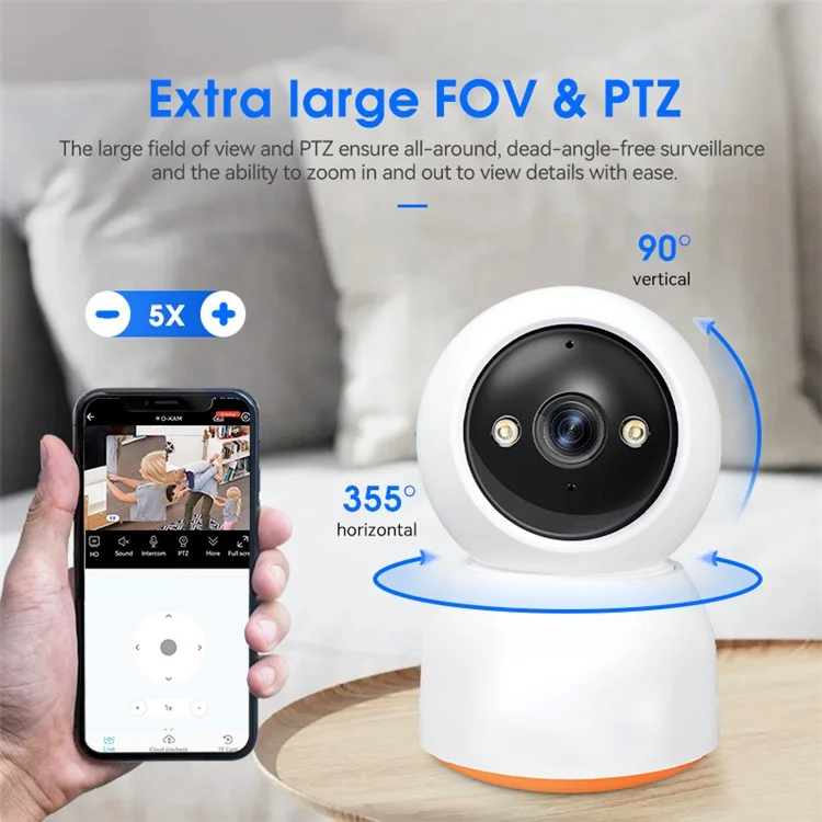 P211 Audio Call WiFi Security Camera 2MP Pet Baby Monitor Motion Detection Camera