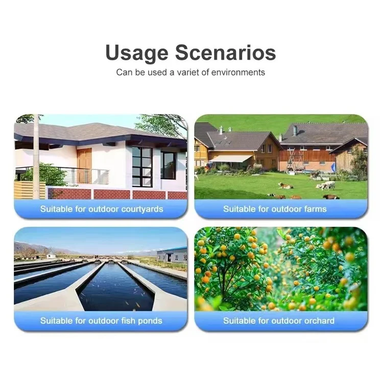 V380-P12-4G 3.0MP Camera Night Vision 4G APP Remote Monitoring Outdoor Home Security IP Camera, No Memory Card - US Plug