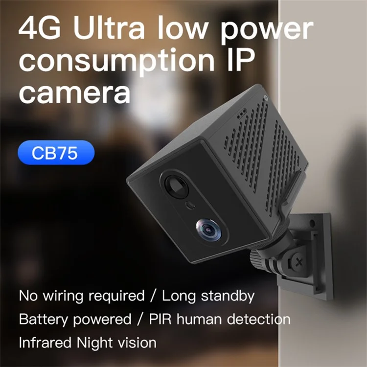 4G 3MP Home Security Camera Wireless Two-Way Talk Night Vision Camera (APP: Okam), No Memory Card