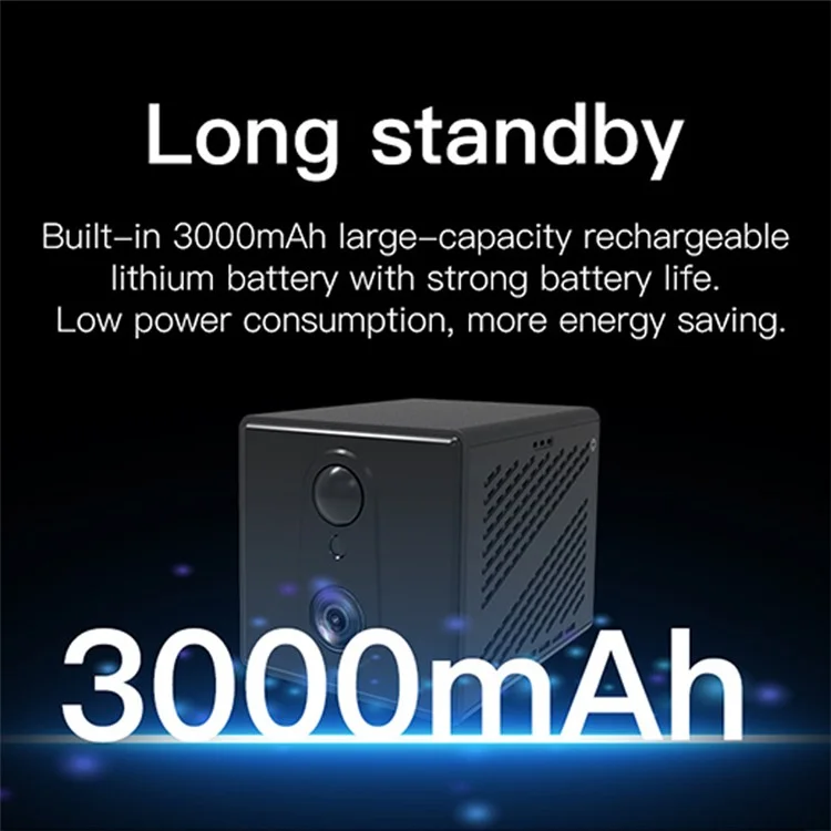 4G 3MP Home Security Camera Wireless Two-Way Talk Night Vision Camera (APP: Okam), No Memory Card