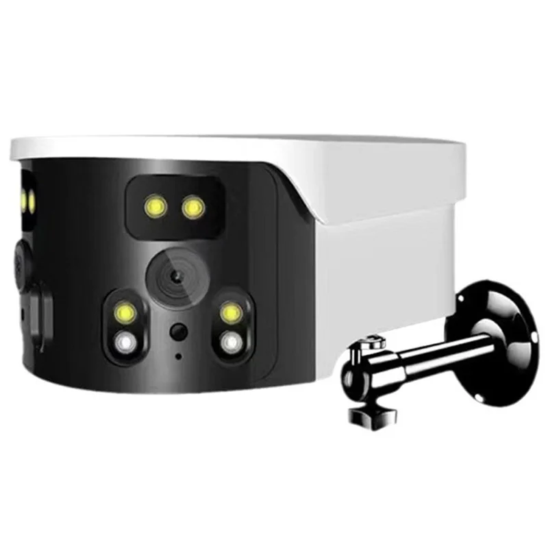 WiFi 180-Degree Wide Angle Dual Lens Camera Motion Detection Alarm Home Security Camera, No Memory Card - AU Plug