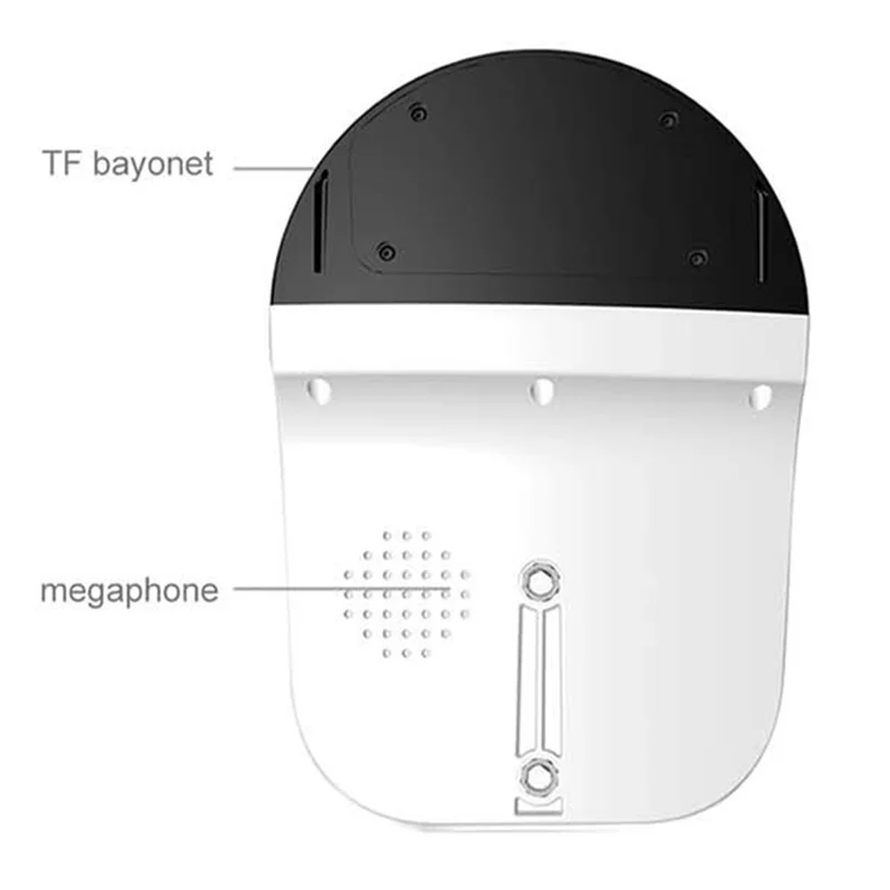 WiFi 180-Degree Wide Angle Dual Lens Camera Motion Detection Alarm Home Security Camera, No Memory Card - AU Plug