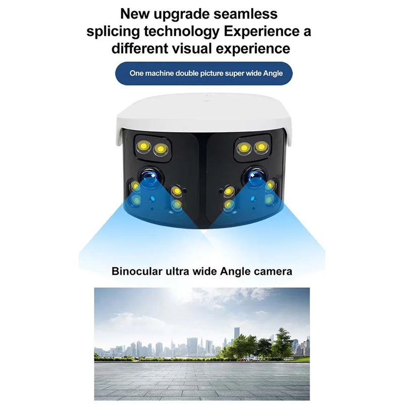 WiFi Home Security Camera 1080P HD Motion Detection Camera Wide Angle Monitor (Without TF Card) - US Plug