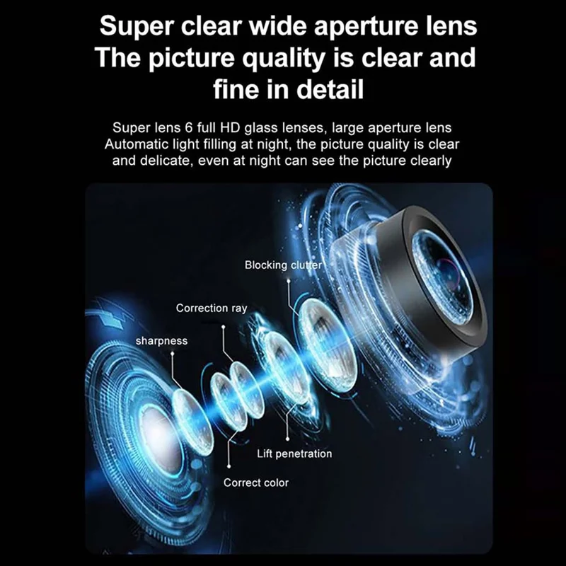 WiFi Home Security Camera 1080P HD Motion Detection Camera Wide Angle Monitor (Without TF Card) - US Plug