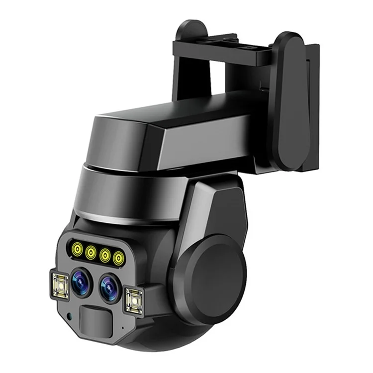 10X Digital Zoom Dual Lens Night Vision Wireless WiFi CCTV Surveillance Camera (No Memory Card) - US Plug
