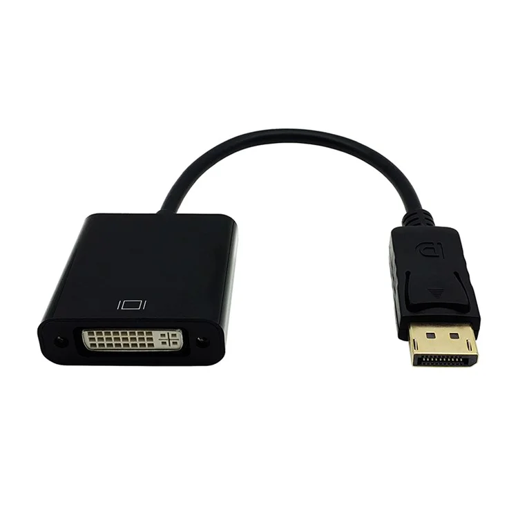 DisplayPort Macho Para DVI Feminino Adaptador HD Converter (Big Shell)