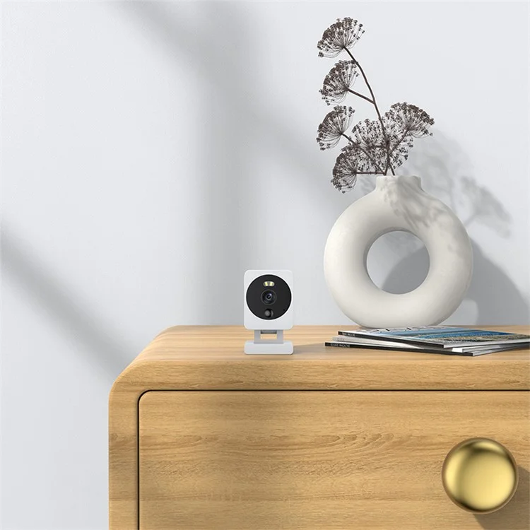 Home Security WiFi Camera Two-Way Voice Intercom Motion Detection Camera Support Tuya App (2.0MP, No Memory Card) - US Plug