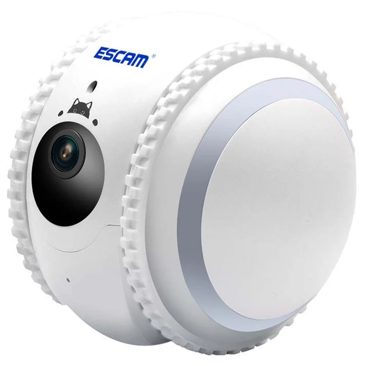 ESCAM QF011 2MP Smart Pet Robot Camera Night Version Tumbler Design Cat Dog Tracking Camera - EU Plug