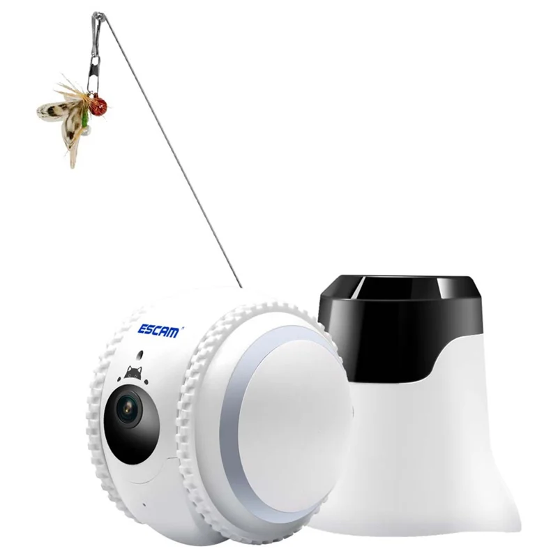 ESCAM QF011 2MP Smart Pet Robot Camera Night Version Tumbler Design Cat Dog Tracking Camera - AU Plug