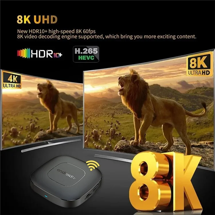 MORTAL T1 2GB+8GB TV Box Android13 Allwinner H313 Dual Band Wifi+Bluetooth-compatible Media Player