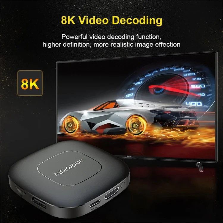 MORTAL T1 2GB+8GB TV Box Android13 Allwinner H313 Dual Band Wifi+Bluetooth-compatible Media Player
