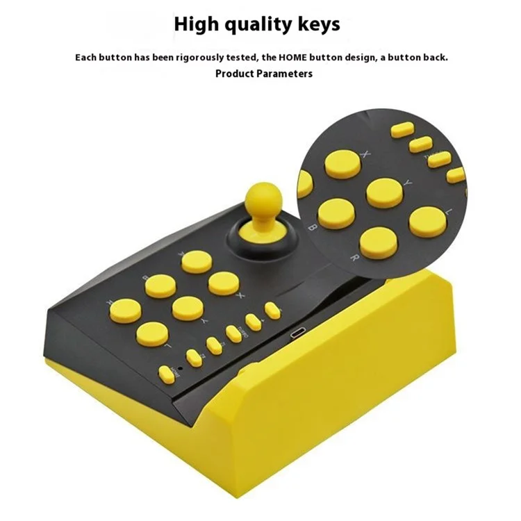 HONSON HS-SM319 Joystick Controller Arcade Game Station for Nintendo Switch - Red