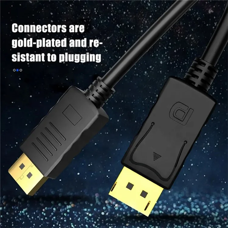 mindpure dp001 1.5m 3d video displawport 1.2 câble 4k / 60 hz 2k / 144hz dp au cordon dp