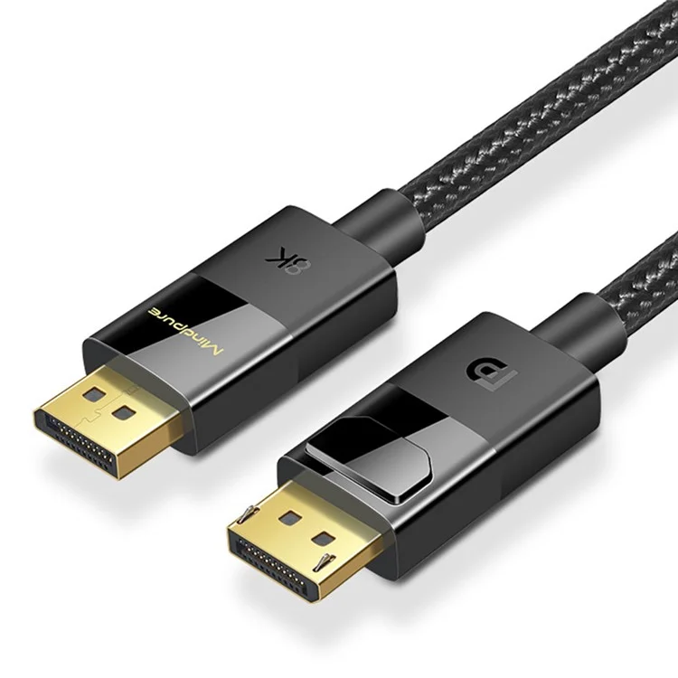 Mindpure DP002 2m Displayport 1.4 Câble 32.4 Gops 8k 60Hz dp à dp Mâle à Mâle Fil