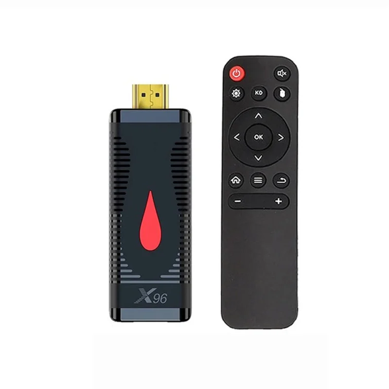X96 S400 Android 10 TV Stick Allwinner H313 Quad Core 4K WiFi Media Player TV Box Dongle 2+16GB - EU Plug