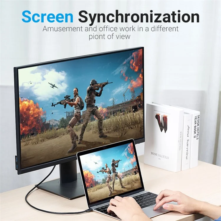Vention CGYBH Cgy-serie 2m Typ-c Zum Dp-kabel 8K USB-C Zum DisplayPort Adapter-bildschirmsynchronisation Für Laptop-pc