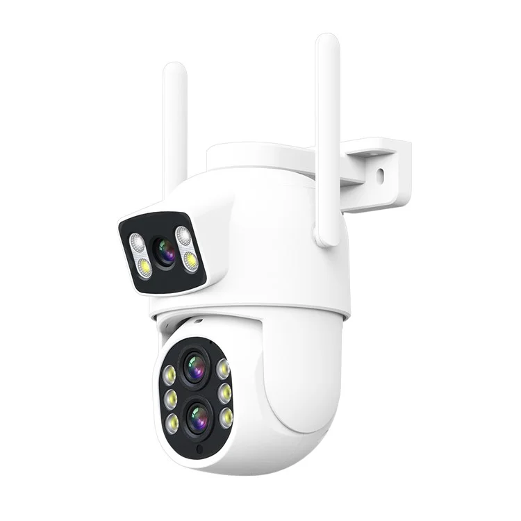 ESCAM QF500 5+5MP Dual Lens HD WiFi Camera Motion Detection Two-Way Audio Waterproof Security Camera - US Plug