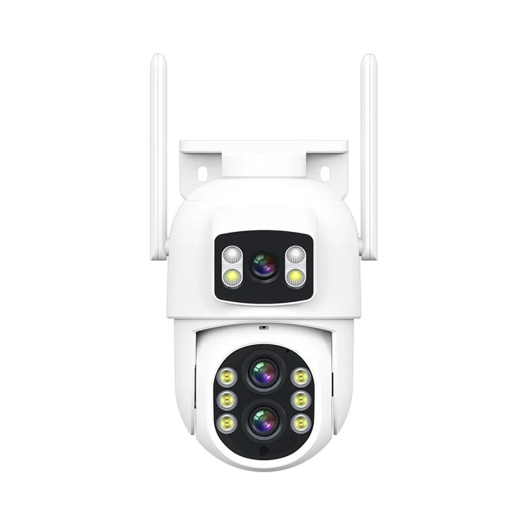 ESCAM QF500 5+5MP Dual Lens HD WiFi Camera Motion Detection Two-Way Audio Waterproof Security Camera - US Plug