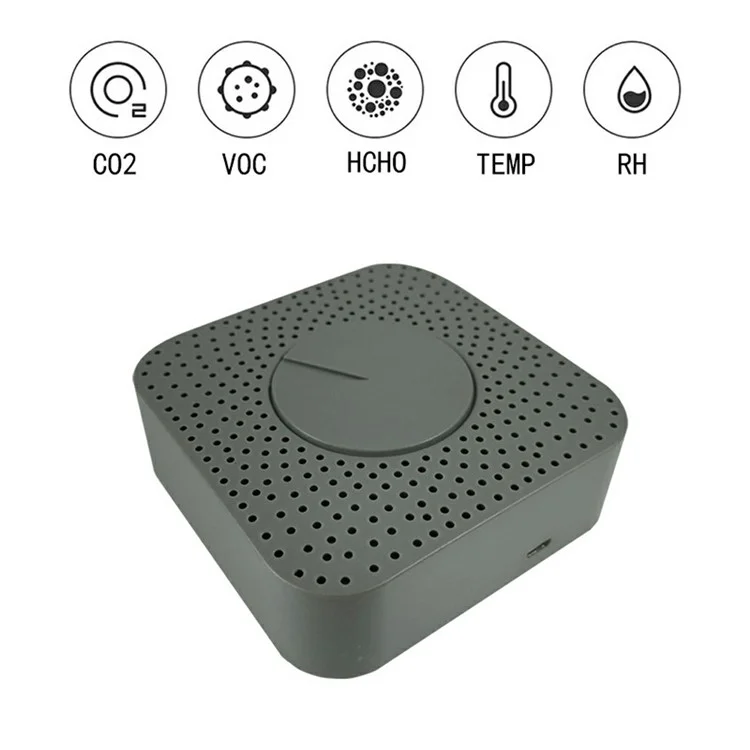 DCR-NWAB Tuya WiFi Air Box Rilevatore d'aria multifunzione per formaldeide VOC anidride carbonica temperatura umidità