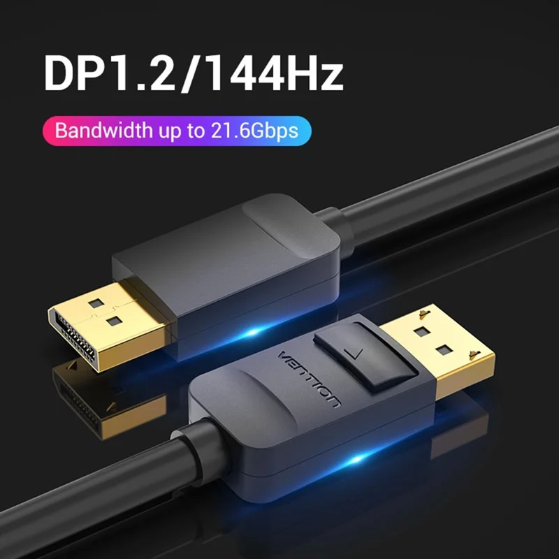 VENTION HACBI 3m 4K / 60Hz DisplayPort Cable Gold-Plated DP to DP Male to Male Wire