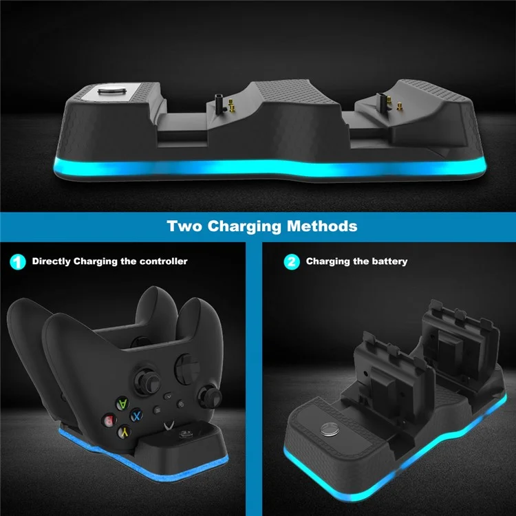 JYS-X129 Dual Charging Station with Dual USB-C Ports & LED Indicator for Xbox X/S