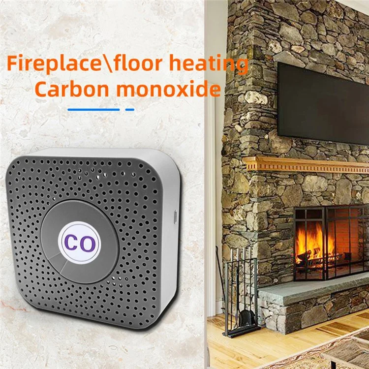 Tuya Smart Zigbee Carbon Monoxide Sensor 80dB Alarm CO Level Detector