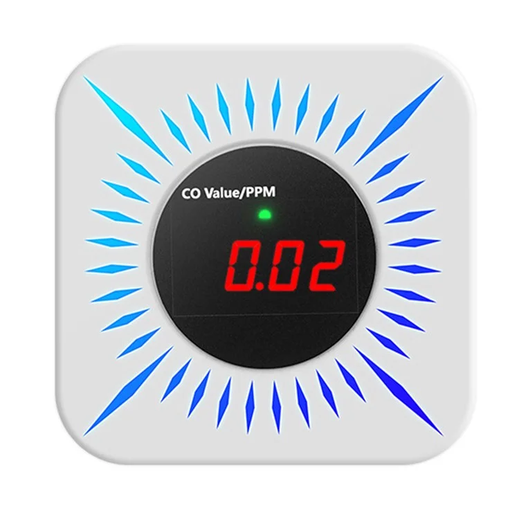 Tuya Smart Zigbee Gas and Carbon Monoxide Detector 80dB Alarm CO Level Sensor