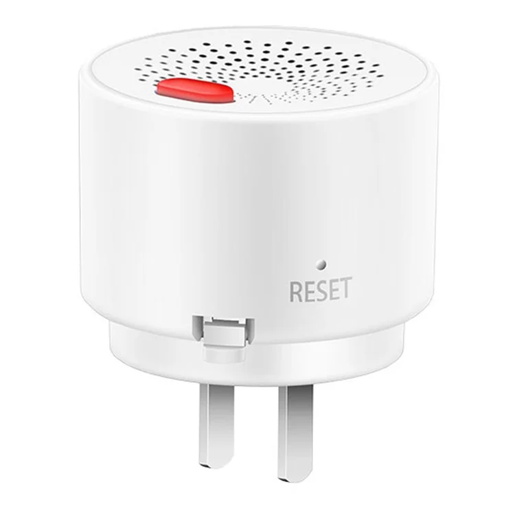 Tuya Smart WiFi + Bluetooth-compatible Dual Mode Gas Detector 70dB Natural Gas Leak Alarm - US Plug