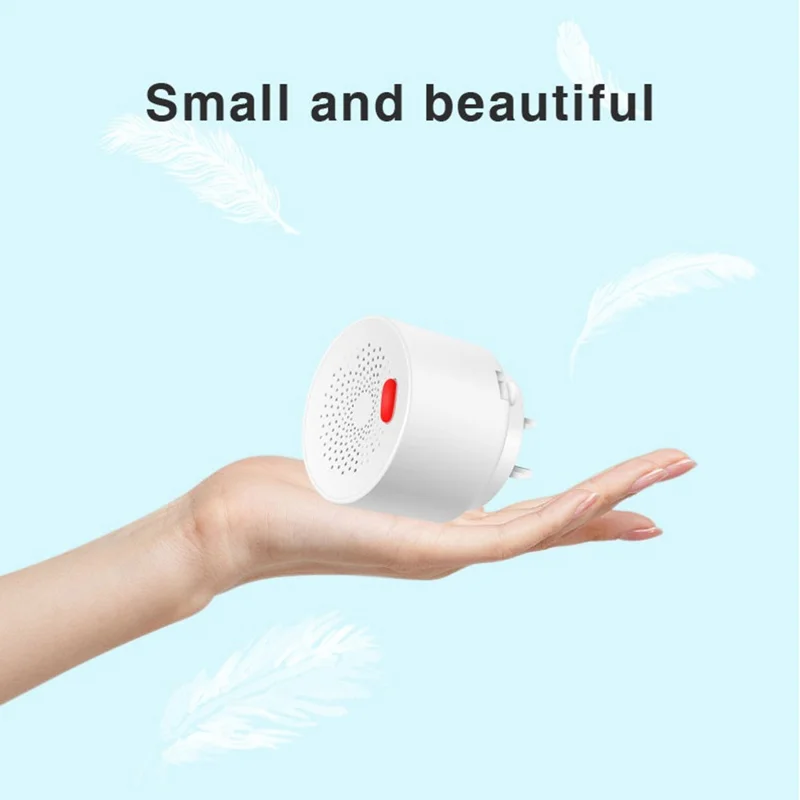 Tuya Smart WiFi + Bluetooth-compatible Dual Mode Gas Detector 70dB Natural Gas Leak Alarm - EU Plug